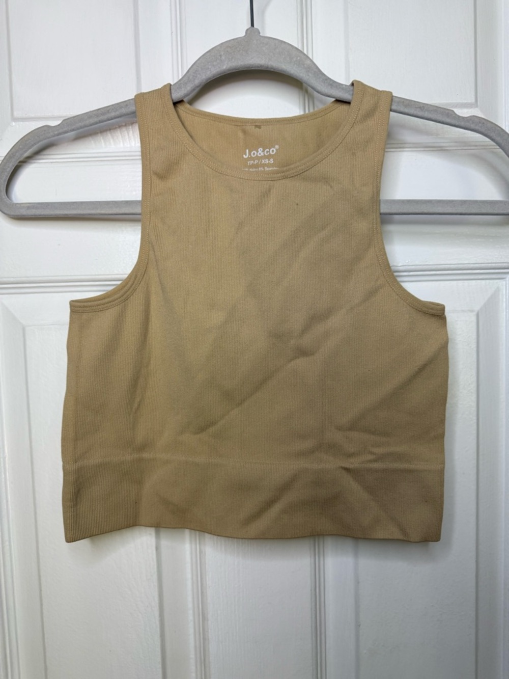 J.O.&Co Women’s Nude Crop Tank Top